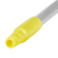 49.6" Vikan® Aluminum Handle with Yellow Polypropylene Tip & Cap