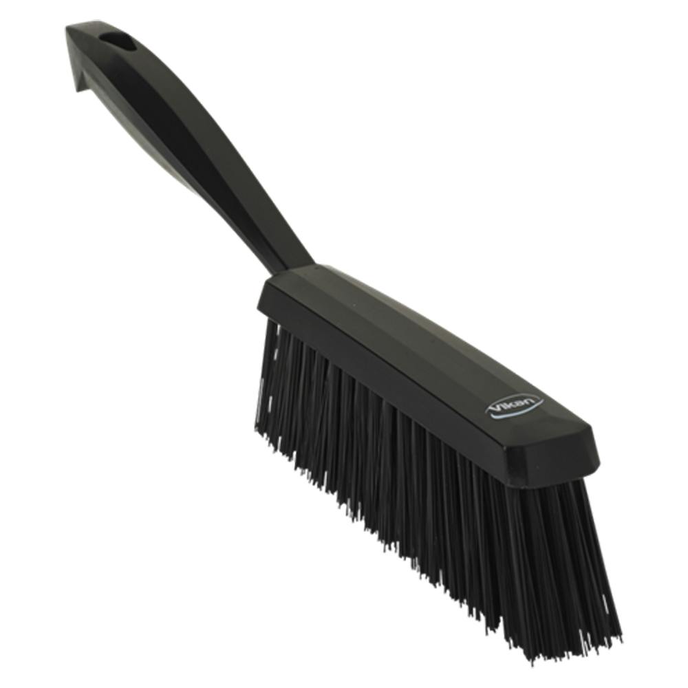 13" Black Polypropylene Vikan® Edge Bench Brush with Medium Polyester Bristles
