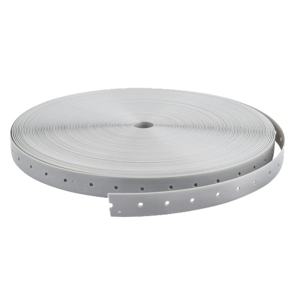 3/4" W x 100' L Gray Polypropylene Pipe & Duct Perforated Hanging Strap