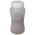 12 oz. Natural LDPE Round Wide Mouth Squeeze Bottle with White HDPE Shaker Cap