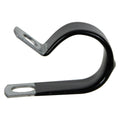 3/4" Dia. x 1/2" W Black Vinyl-Coated Steel Cable Clamp