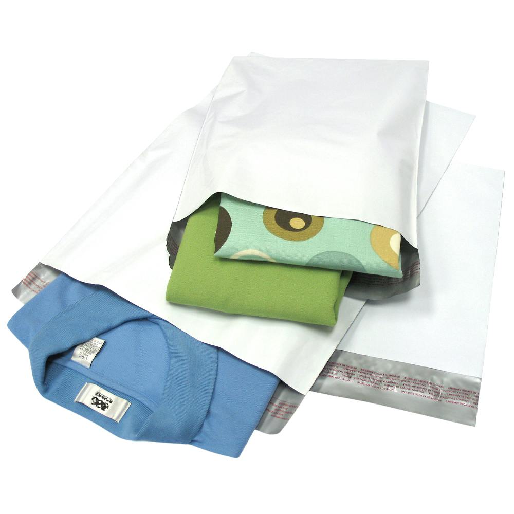 14-1/2" W x 19" L x 2 mil Thick White Polyjacket® Flat Poly Mailer - Case of 250