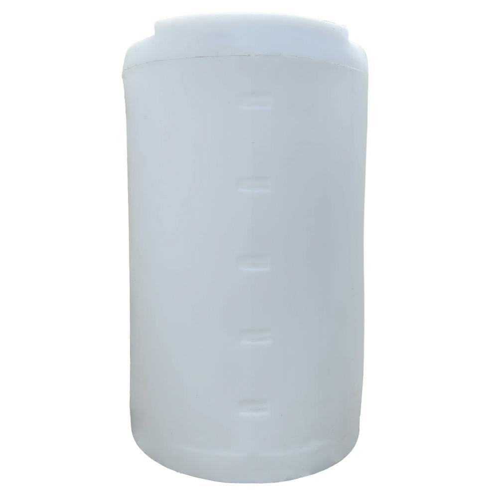 25 Gallon Natural Kynar® PDVF Vertical Storage Tank (1.9 Specific Gravity) with 5" Lid - 18" Dia. x 31" Hgt.