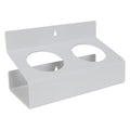 Double White Styrene Bottle & Can Holder - 3" Dia. Openings