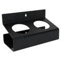 Double Black Styrene Bottle & Can Holder - 3" Dia. Openings