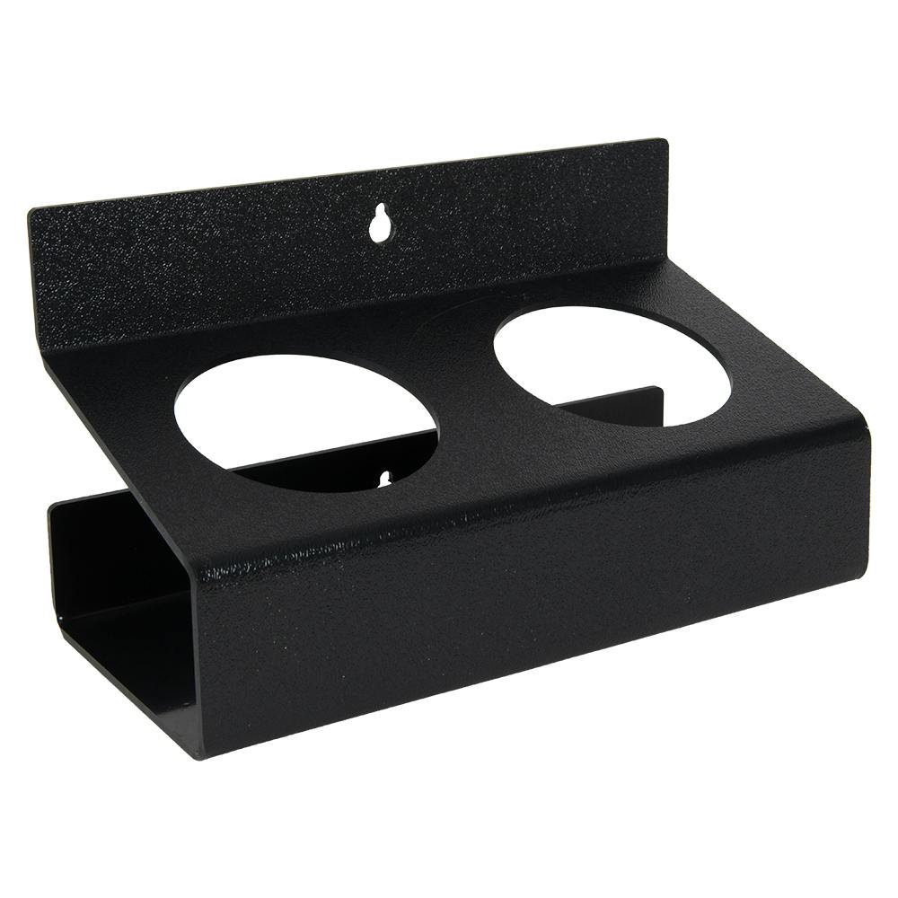 Double Black Styrene Bottle & Can Holder - 3" Dia. Openings