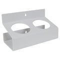 Double White Styrene Bottle & Can Holder - 3-1/4" Dia. Openings