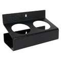 Double Black Styrene Bottle & Can Holder - 3-1/4" Dia. Openings