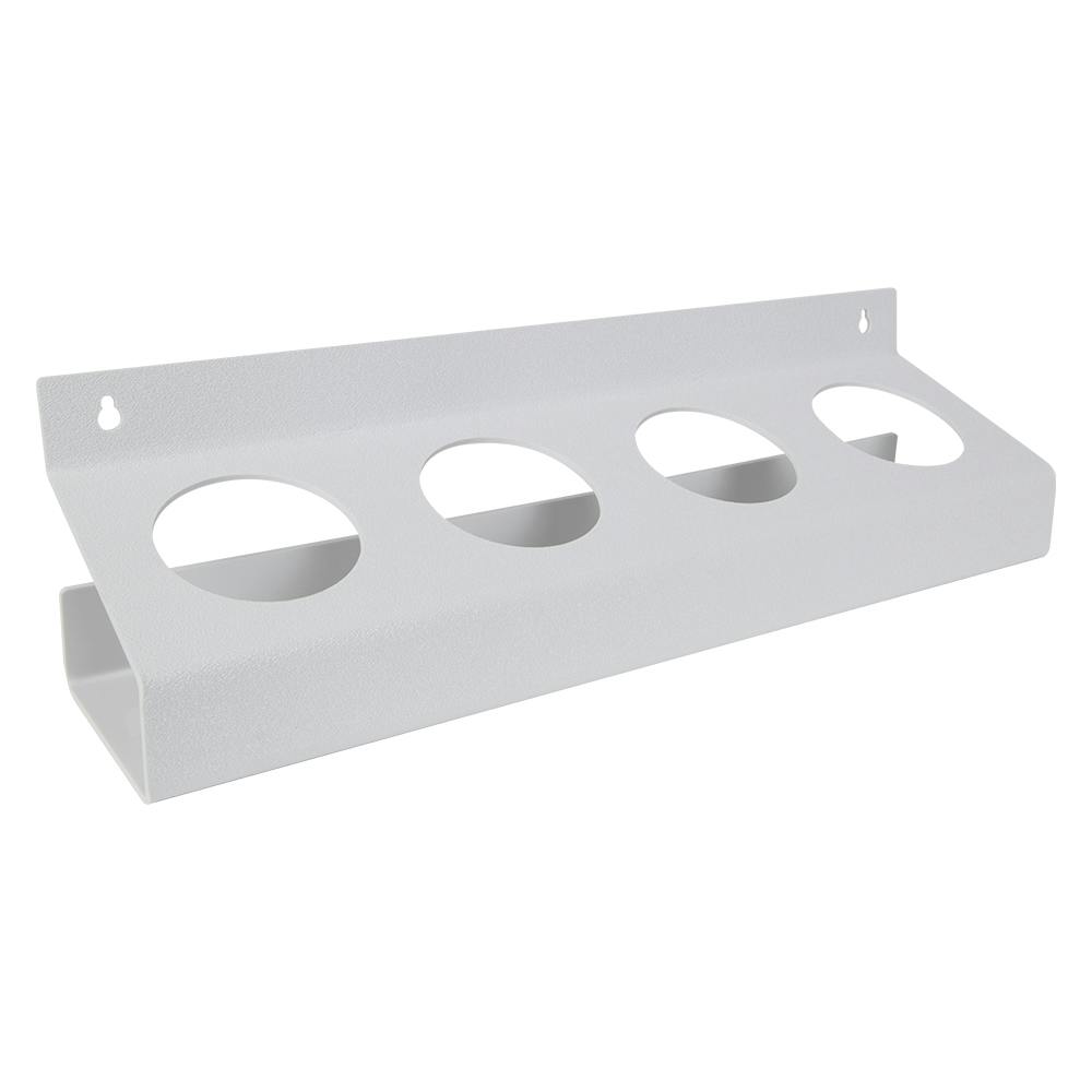 Quadruple White Styrene Bottle & Can Holder - 3" Dia. Openings