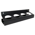 Quadruple Black Styrene Bottle & Can Holder - 3" Dia. Openings