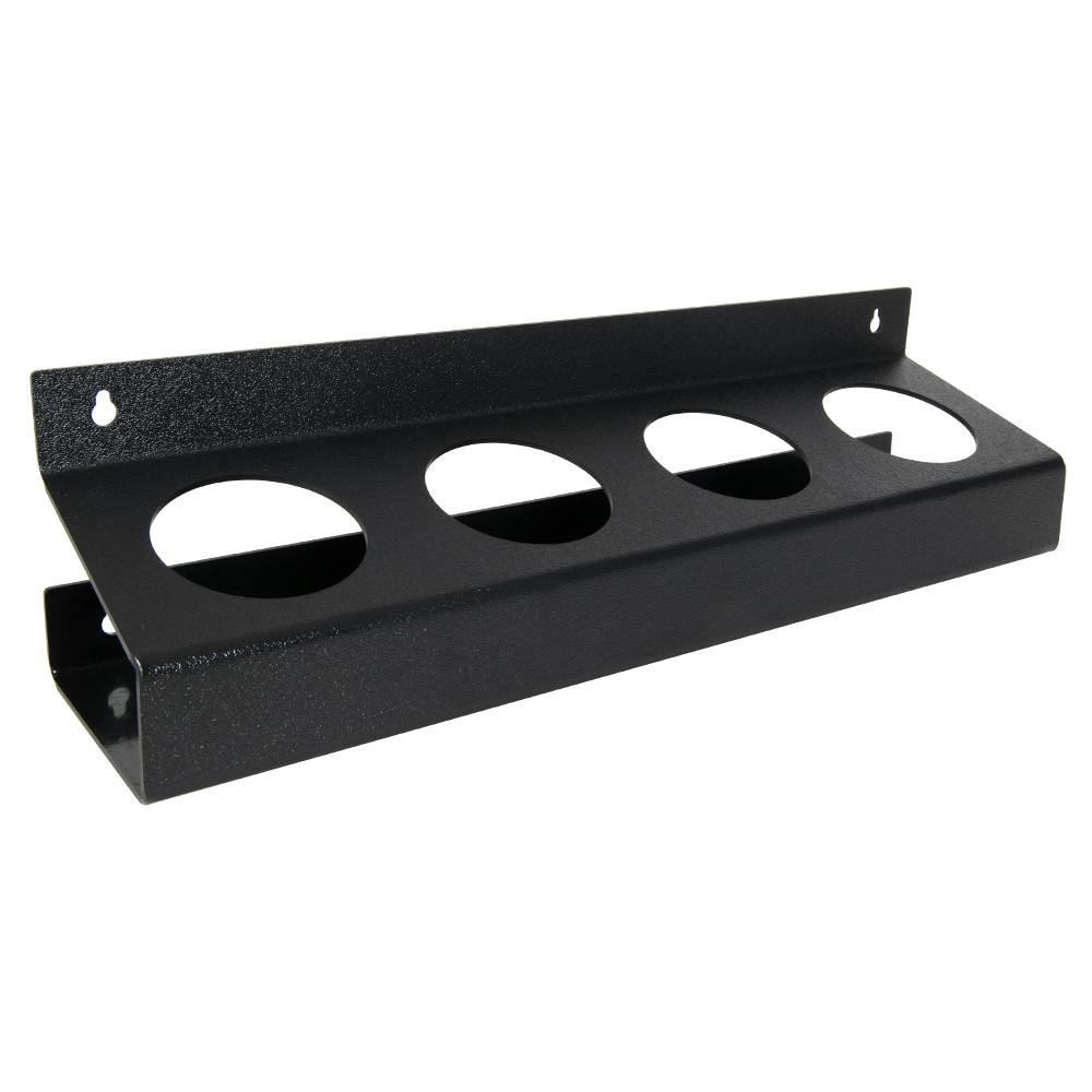 Quadruple Black Styrene Bottle & Can Holder - 3" Dia. Openings