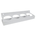Quadruple White Styrene Bottle & Can Holder - 3-3/4" Dia. Openings