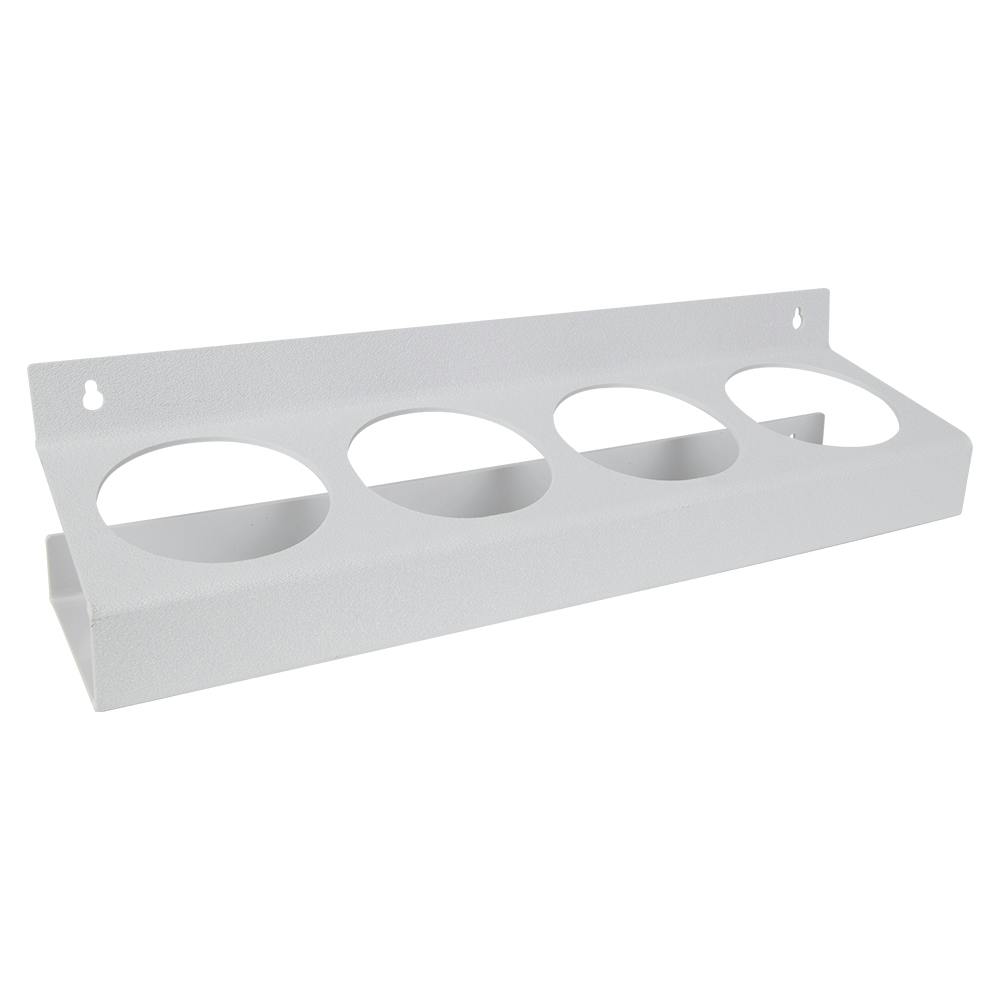 Quadruple White Styrene Bottle & Can Holder - 3-3/4" Dia. Openings