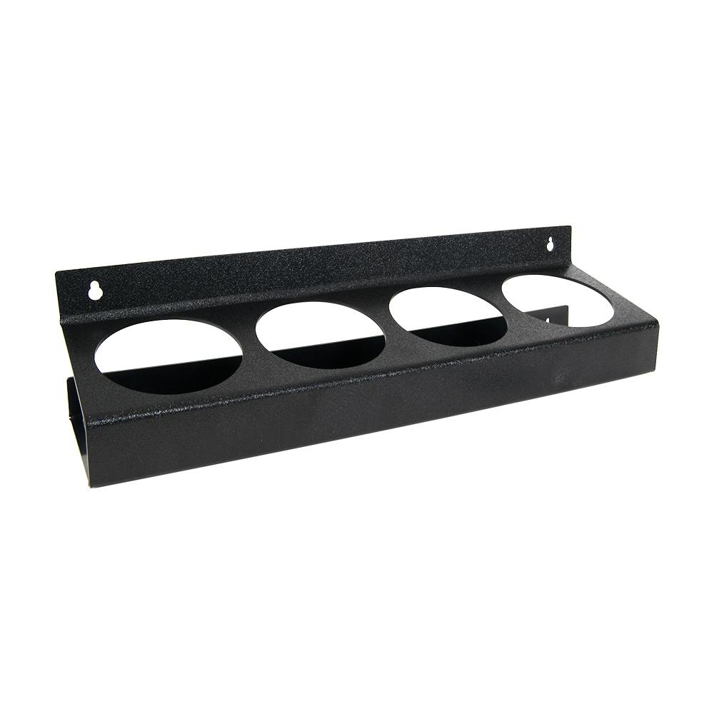Quadruple Black Styrene Bottle & Can Holder - 3-3/4" Dia. Openings