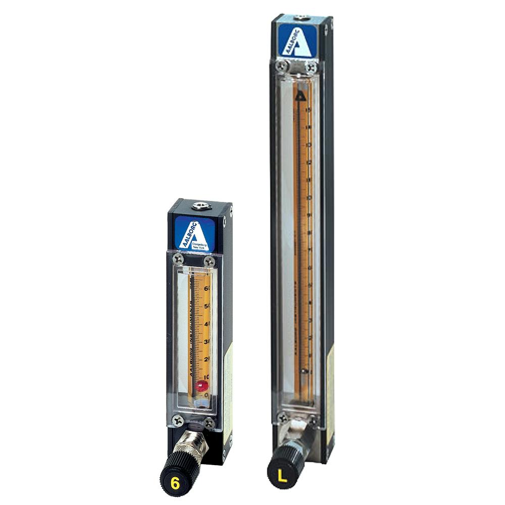 150mm Stainless Steel Single Tube Rotameter w/ Standard Valve, Air: 23105mL/Mn; Water: 579mL/Mn