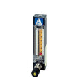 65mm Aluminum Single Tube Rotameter w/ Standard Valve, Air: 24452mL/Mn; Water: 723mL/Mn