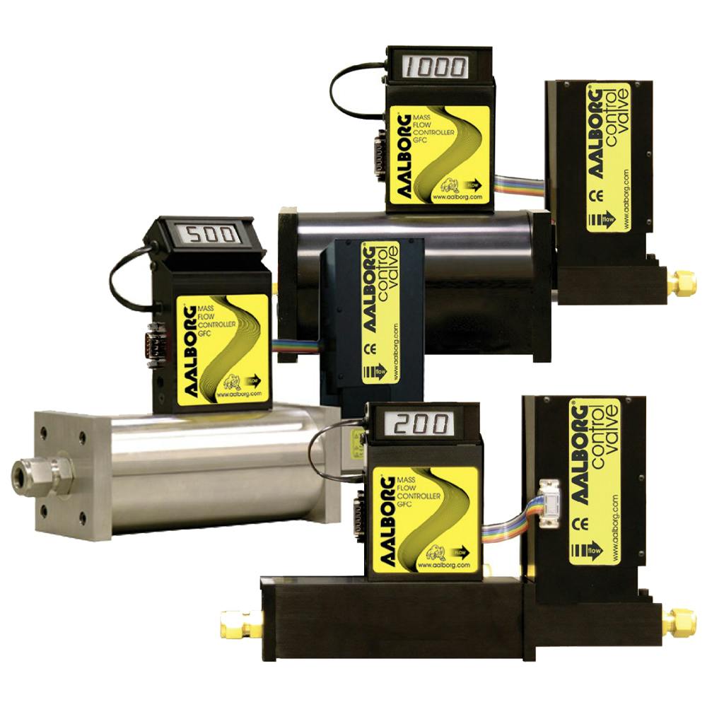 Stainless Steel GFC17 Analog Mass Flow Controller 0-5L/Min for Nitrogen; 1/4" Tube OD Brass Fitting