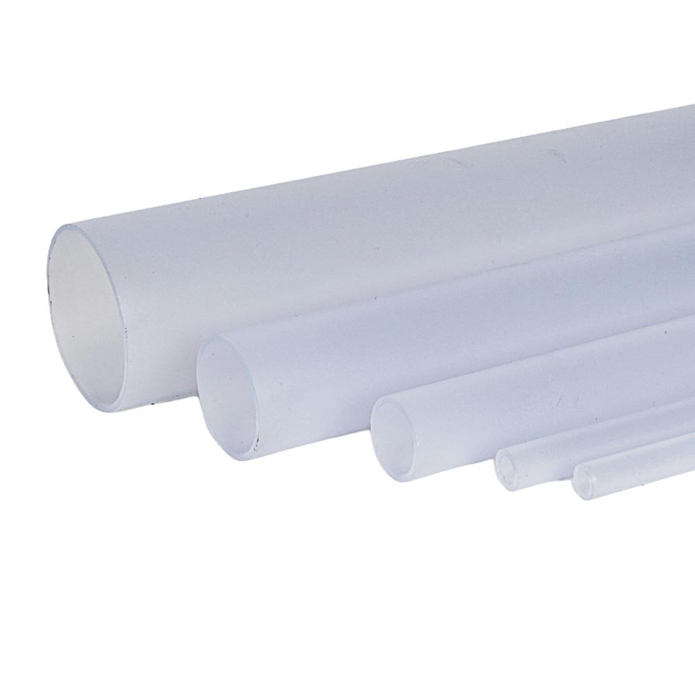 1-1/2" OD x 1-1/4" ID x 1/8" Wall Frosted Clear Extruded Acrylic Tubing