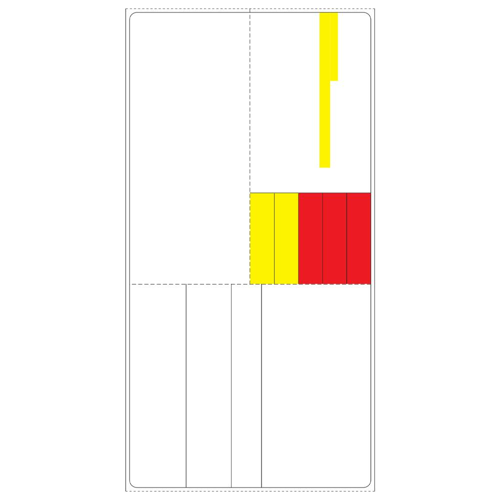 11-Up Horizontal EZ Peel Blank Prescription Labels with 1" Core - 8" W x 4" L Sheet (Case of 5760)