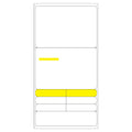 9-Up Vertical EZ Peel Blank Prescription Labels with 1" Core - 3.125" W x 6.125" L Sheet (Case of 8100)