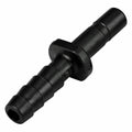1/4" OD Tube Stem x 1/4" Hose Barb Black Polypropylene TrueSeal™ Tube Stem Connector