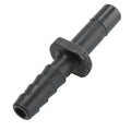 3/8" OD Tube Stem x 1/4" Hose Barb Black Kynar® PVDF TrueSeal™ Tube Stem Connector