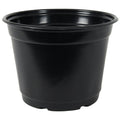 6" Round Black Thermoformed Maxi-Grow Azalea Plant Pot - 6" Dia. X 4.38" Hgt. (Case of 220)