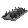 10-Place Black Thermoformed Filling Tray for 4" Round Maxi-Grow Plant Pots - 20.38" L x 8.13" W x 3.72" Hgt. (Case of 75)