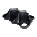 6-Place Black Thermoformed Filling Tray for 6.5" Round Plant Pots - 19.63" L x 13" W x 6.63" Hgt. (Case of 50)