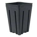 4" Square Black Thermoformed Deep Plant Pot - 3.5" L x 3.5" W x 5.02" Hgt. (Case of 450)