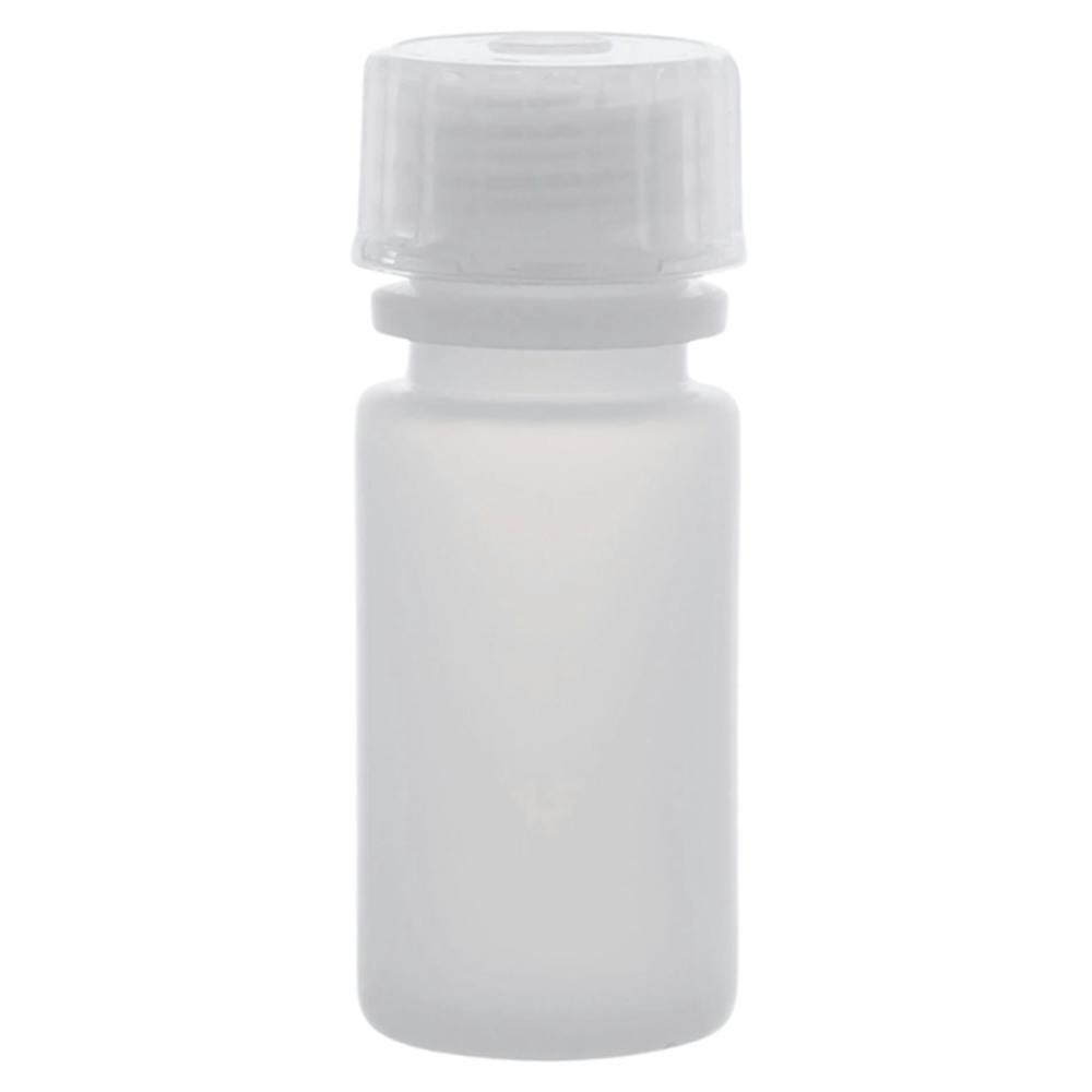 4mL Natural HDPE Narrow Mouth Round Reagent Bottle with 13/415 Natural Polypropylene Cap - Package of 12