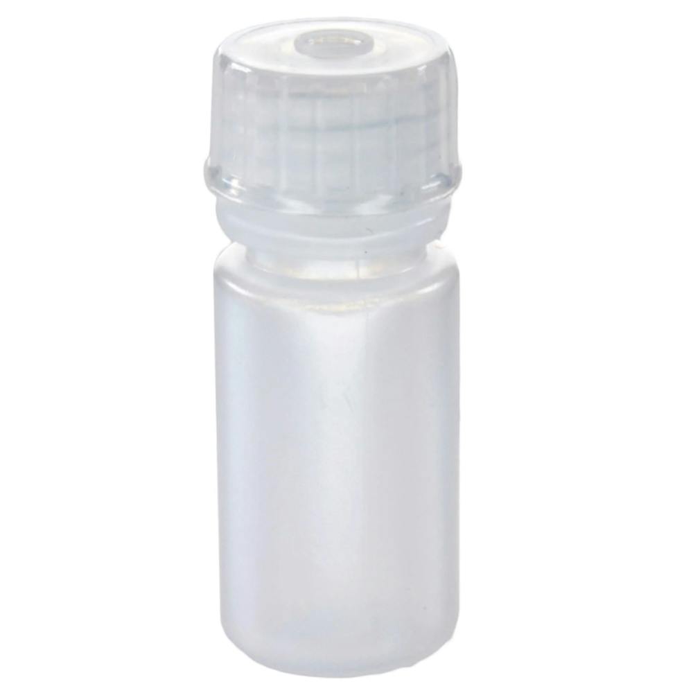 4mL Natural LDPE Narrow Mouth Round Reagent Bottle with 13/415 Natural Polypropylene Cap - Package of 12