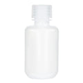 60mL Natural LDPE Narrow Mouth Round Reagent Bottle with 20/415 Natural Polypropylene Cap - Package of 12
