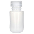 60mL Natural LDPE Wide Mouth Round Reagent Bottle with 28/415 Natural Polypropylene Cap - Package of 12
