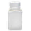 175mL Natural Polypropylene Wide Mouth Square Reagent Bottle with 38/415 Natural Polypropylene Cap - Package of 12
