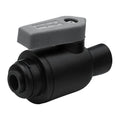 3/8" OD Push-to-Connect x 3/8" FNPTF Black Polypropylene TrueSeal™ Female Connector Two-Way Ball Valve