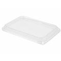 Clear Polystyrene Dome Lid for 23.7 oz. Foil Oblong Food Container - Case of 500