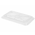 Clear Polystyrene Dome Lid for 27 oz. Foil Oblong Shallow Food Container - Case of 500