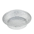7" Silver Foil Round Food Container with Clear Polystyrene Dome Lid - Case of 250