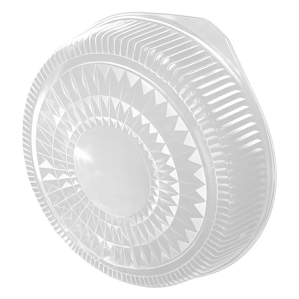 Clear Polystyrene Dome Lid for 12" Foil Round Catering Tray - Case of 25