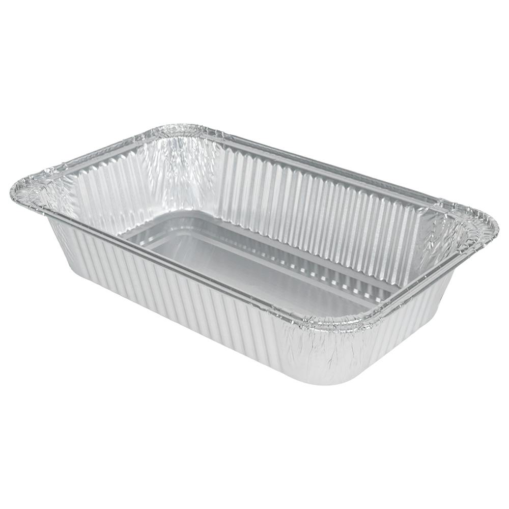 1/4 Size Silver Foil Deep Steam Table Buffet Pan (Lid Sold Separately) - Case of 250
