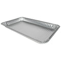 1/2 Size Silver Foil Shallow Steam Table Buffet Pan (Lid Sold Separately) - Case of 100