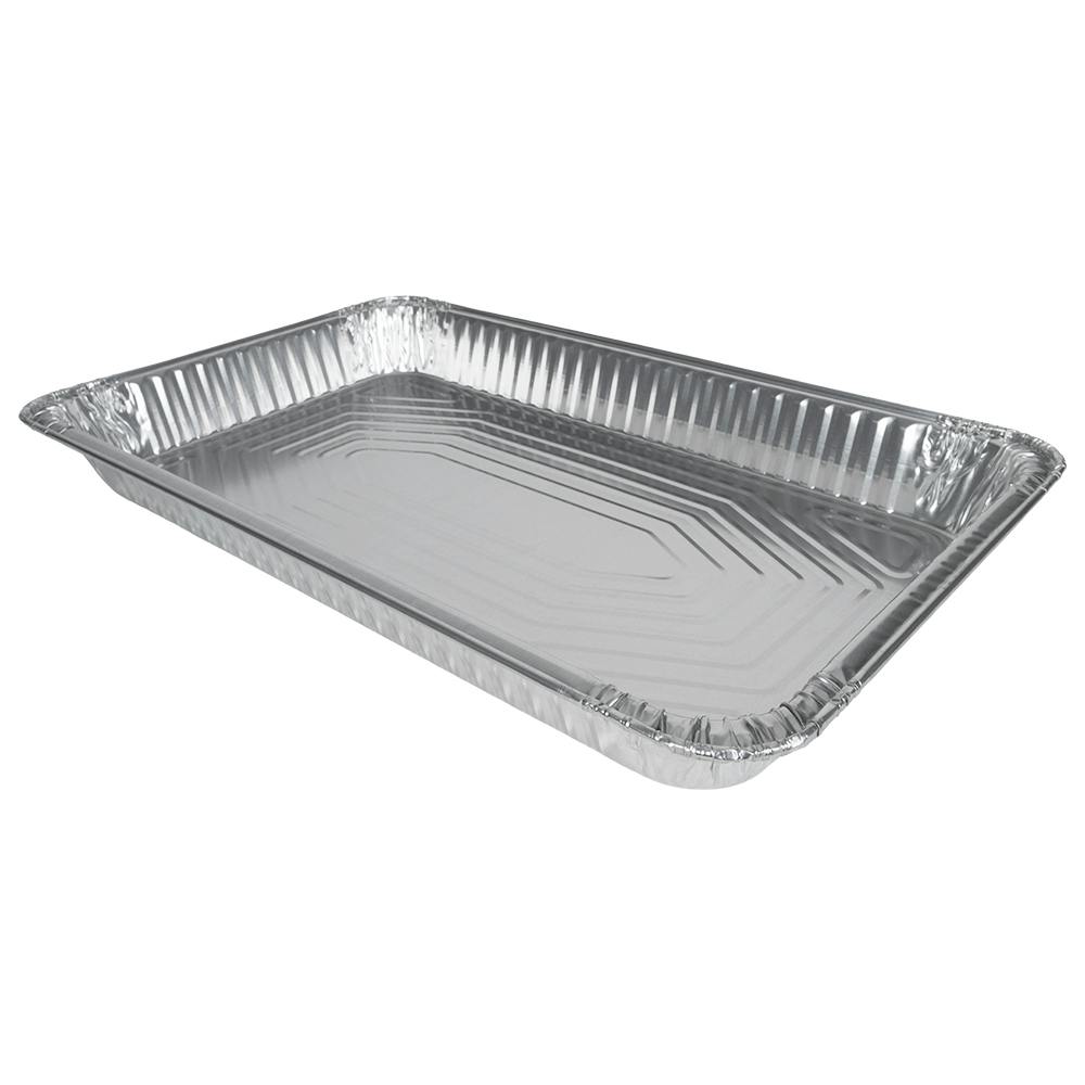 Full Size Silver Foil Medium Steam Table Buffet Pan (Lid Sold Separately) - Case of 50