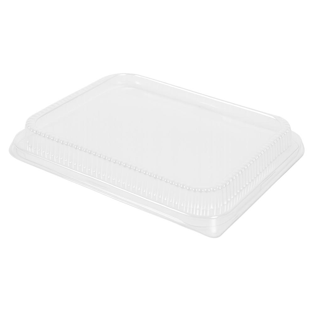 Clear Polystyrene Dome Lid for 1/2 Size Foil Steam Table Buffet Pan - Case of 100