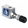1/8" FNPT x 1/8" FNPT Stainless Steel 90° MFV™ Series Metering Barstock Needle Valve - 0.054 Cv