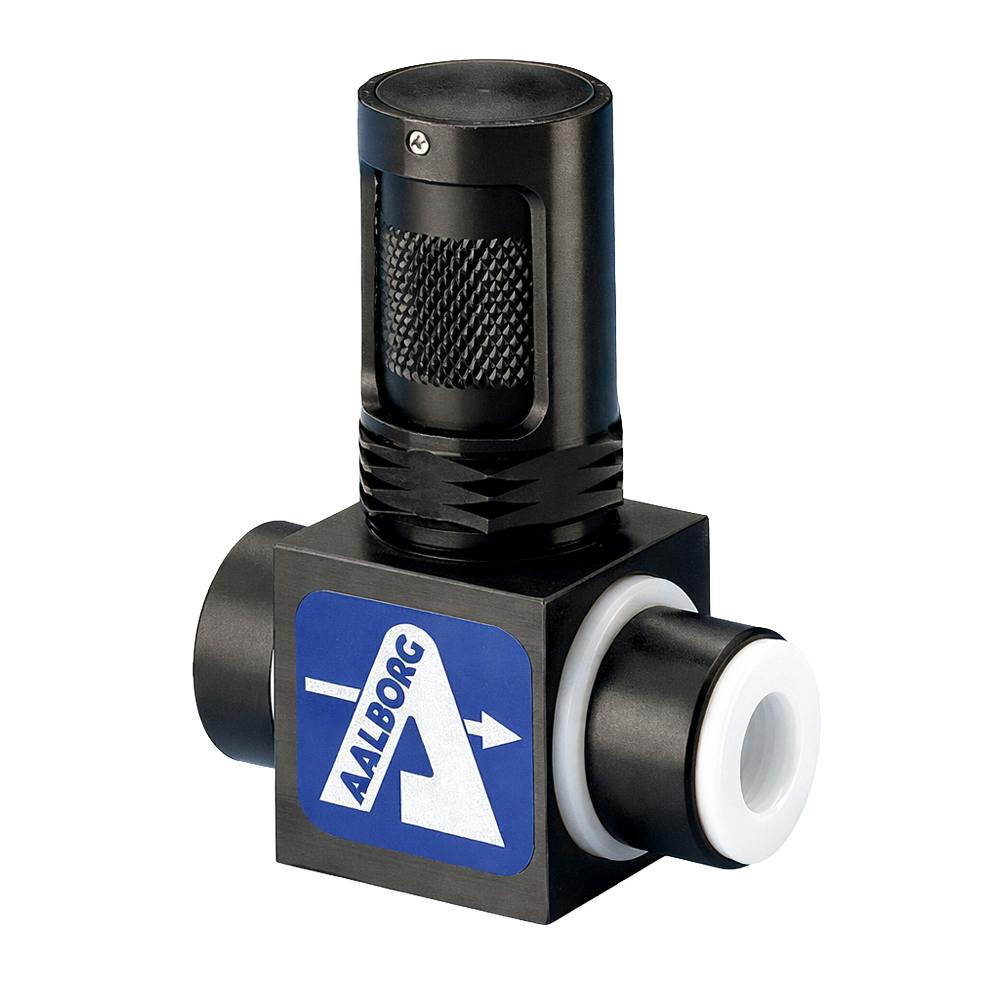 1/8" FNPT x 1/8" FNPT Straight MVT™ Series Metering PTFE Needle Valve with Aluminum Shell - 0.015 Cv