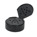 38/485 Black 10 Hole Spice Cap with Heat Induction Liner - 0.125" Holes