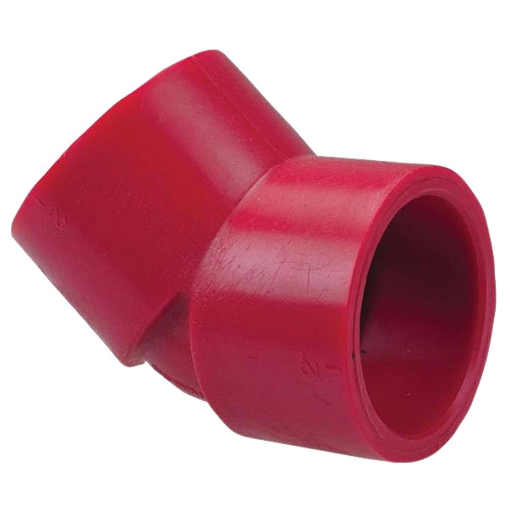1" Socket x 1" Socket Chemtrol® Red Kynar® PVDF Schedule 80 Socket 45° Elbow