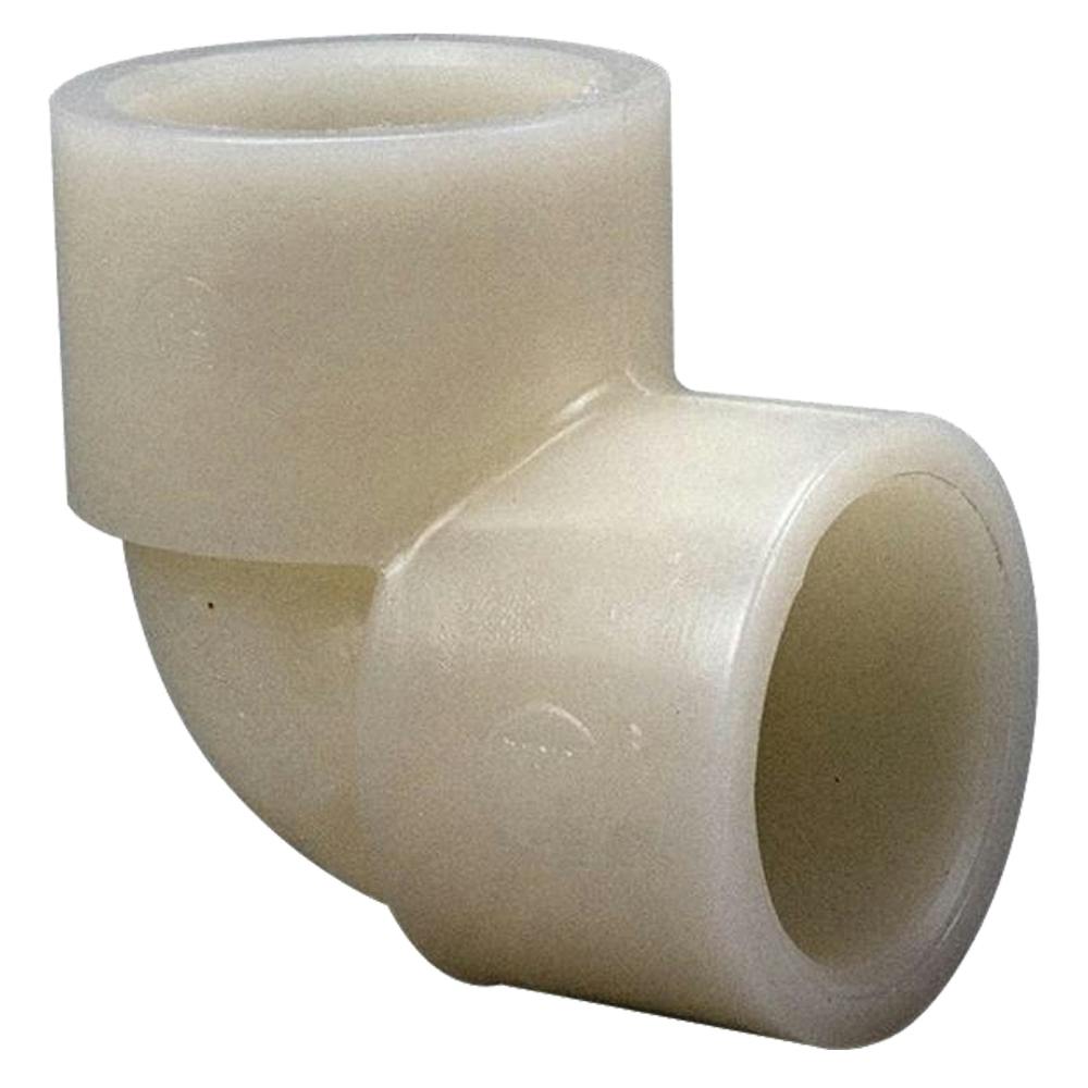 1" Socket x 1" Socket Chemtrol® Natural Kynar® PVDF Schedule 80 Socket 90° Elbow