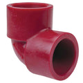 2" Socket x 2" Socket Chemtrol® Red Kynar® PVDF Schedule 80 Socket 90° Elbow